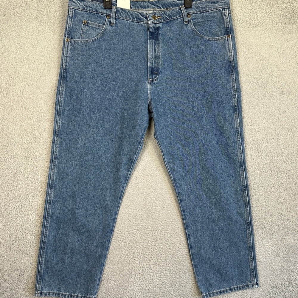 NEW Wrangler Blue‎ Ridge Jeans Mens 42X29 Blue Relaxed Fit Straight Leg Denim